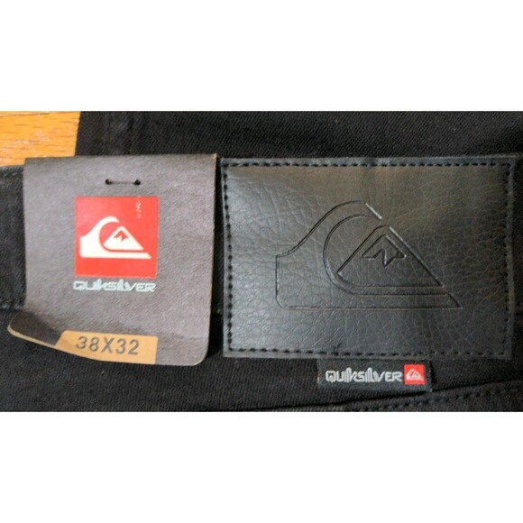 New Men's Quiksilver Stretch Tech Woven Slim Fit Pants Jeans Black Onyx 38X32 - Picture 12 of 13